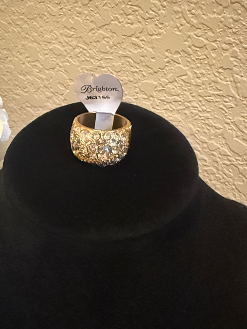 💛🆕 Brighton Trust Your Journey Gold Crystal Pavé Dome Ring NWT Size 8